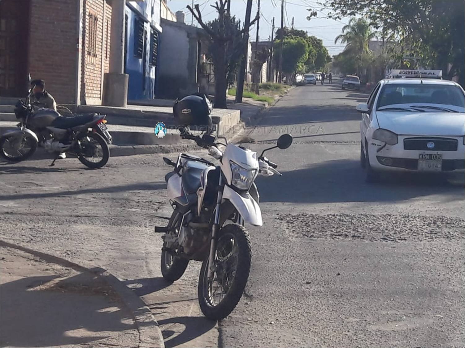 Motociclista lesionado en un siniestro vial
