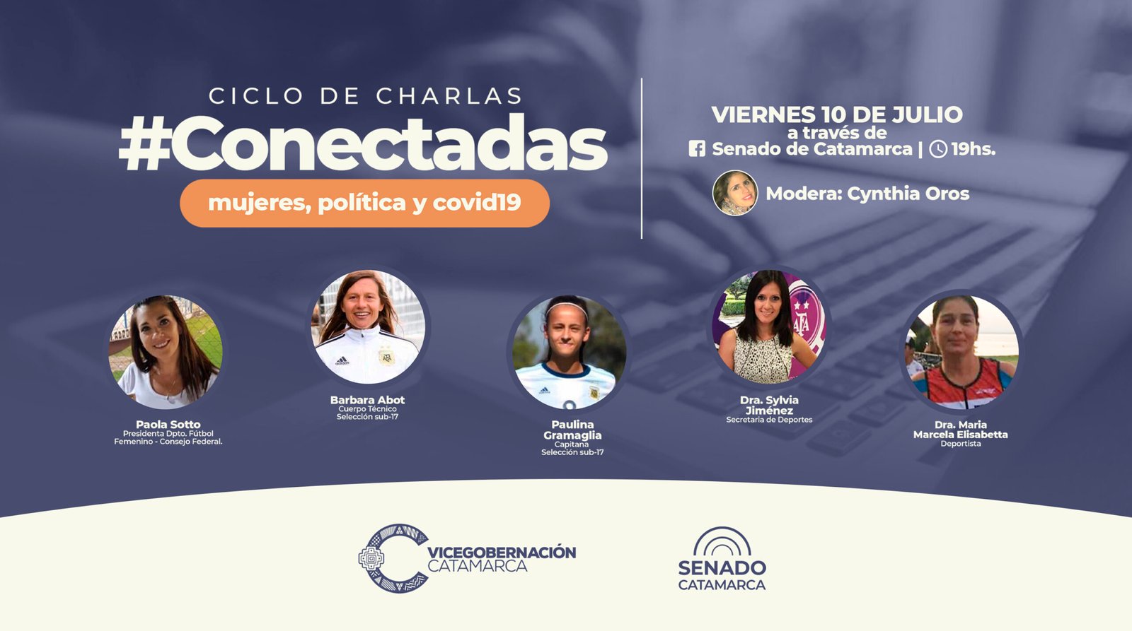 Ciclo de charlas #Conectadas, hoy con importantes personalidades de fútbol femenino nacional