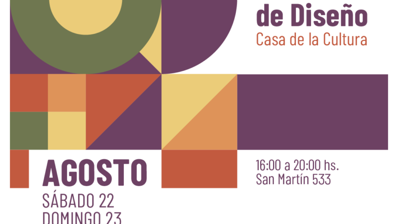 Se viene la Feria de Diseño en la Casa de la Cultura