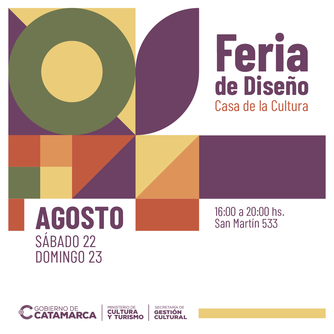 Se viene la Feria de Diseño en la Casa de la Cultura