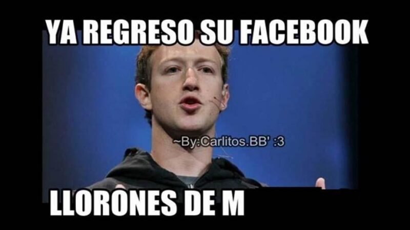 Estallaron los memes por la caída de facebook