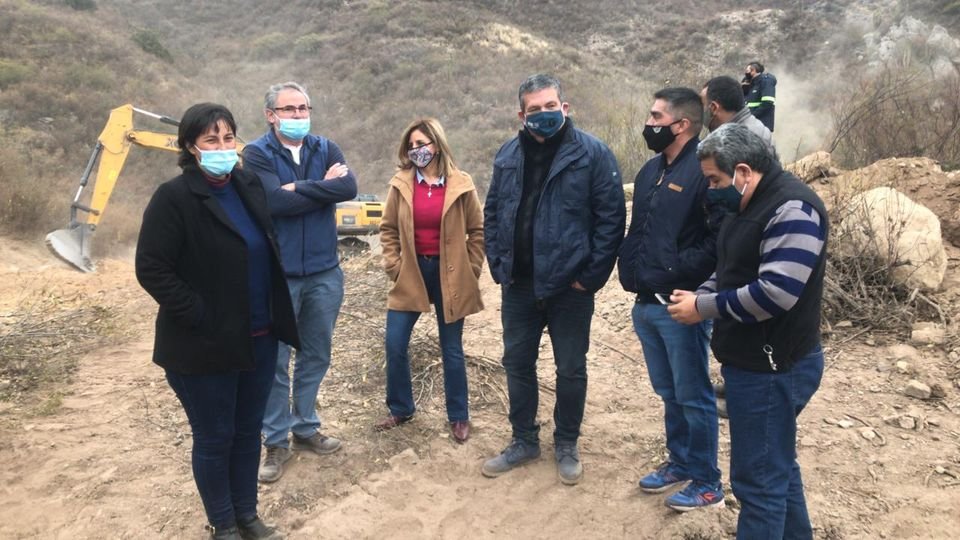 Niederle supervisó la obra de apertura de la traza de la ruta que unirá Pomán con Concepción de Capayán