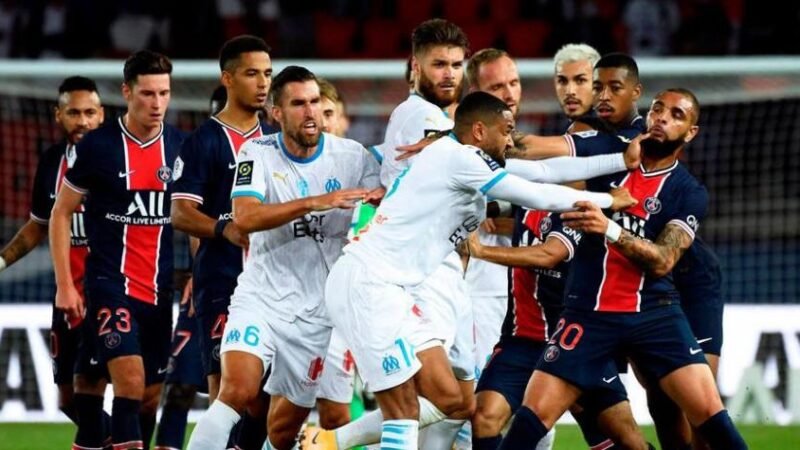 PSG – Marsella: Empujones, piñas y 5 expulsados