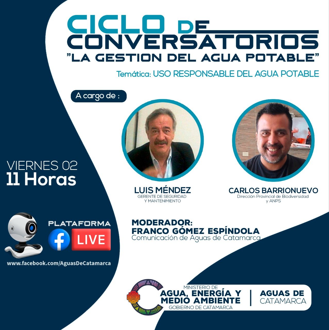 Continúan los ciclos de conversatorios “La gestión del agua potable”