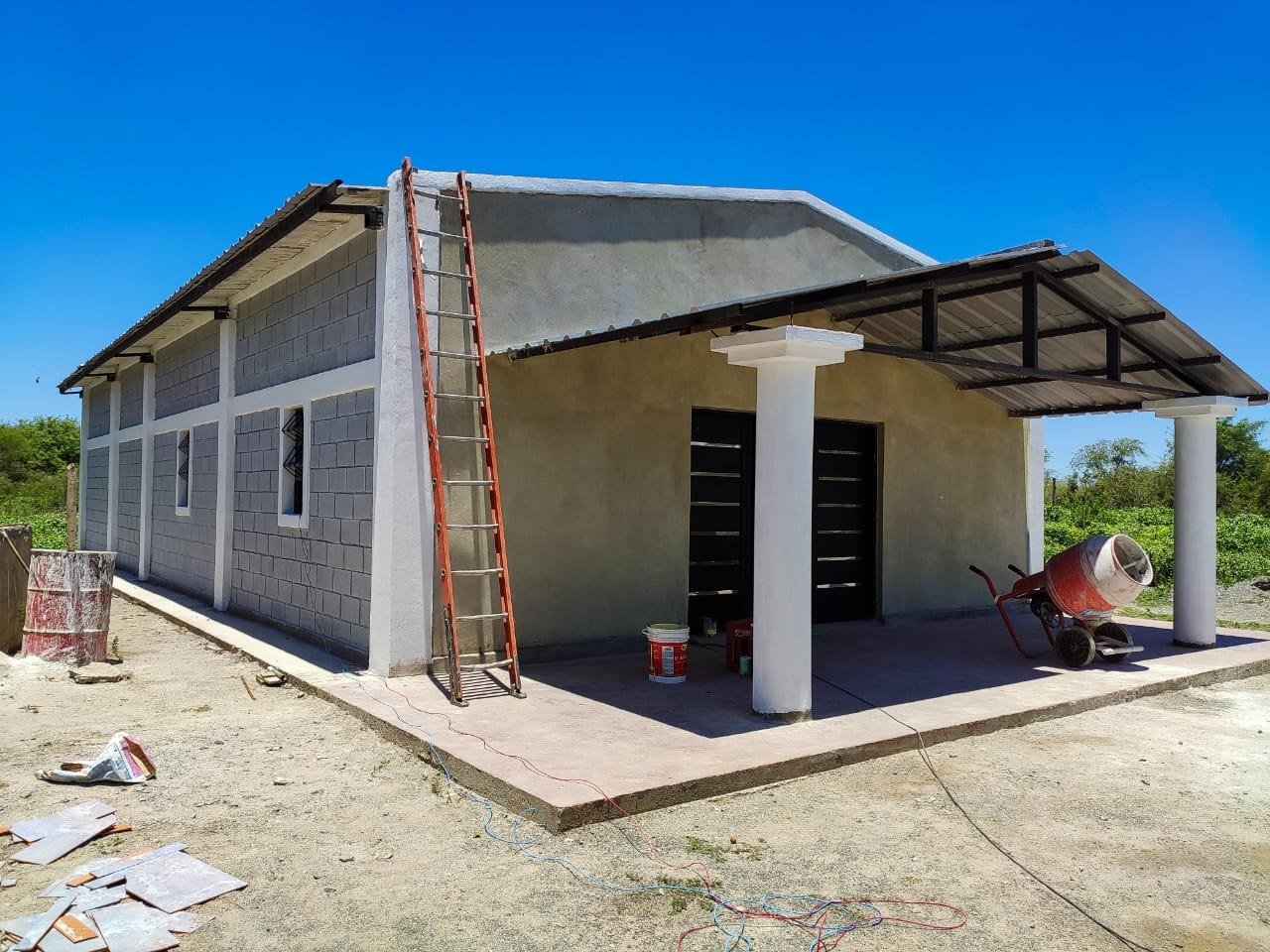 El intendente Soria visitó la obra del Barrio Ongoli