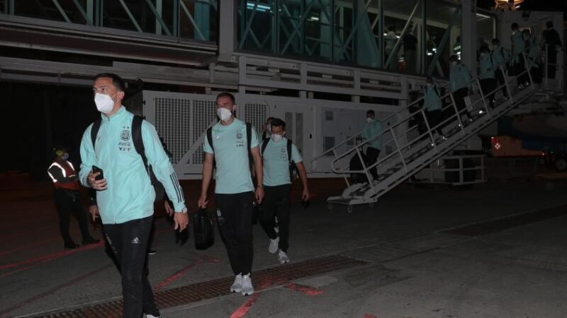 La Selección Argentina llego a Barranquilla y ya piensa en Colombia