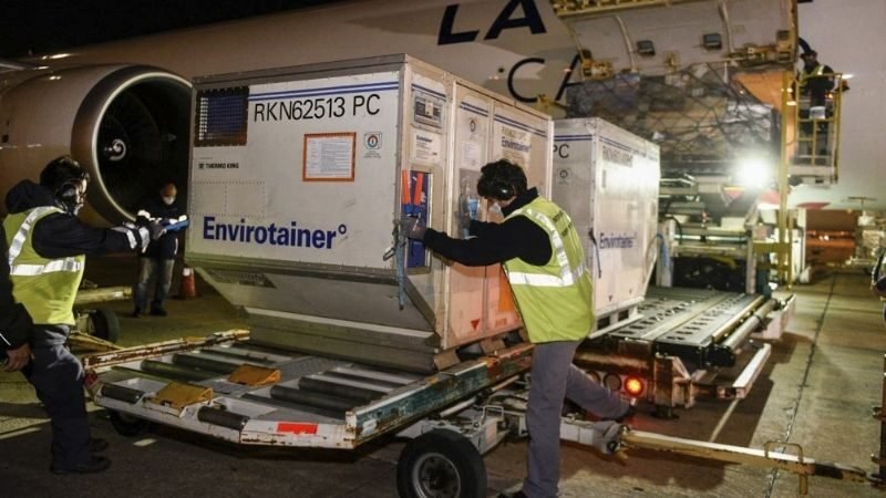 Llegaron mas de un millón de vacunas al País