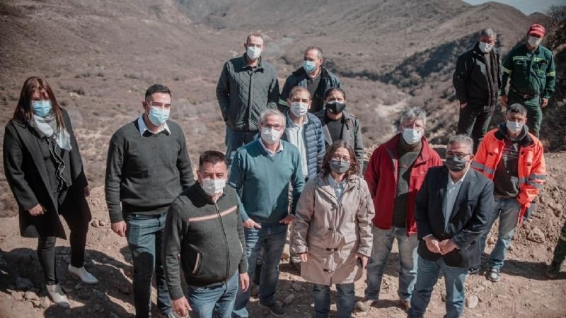 Jalil recorrió obras que están en ejecución en el Oeste