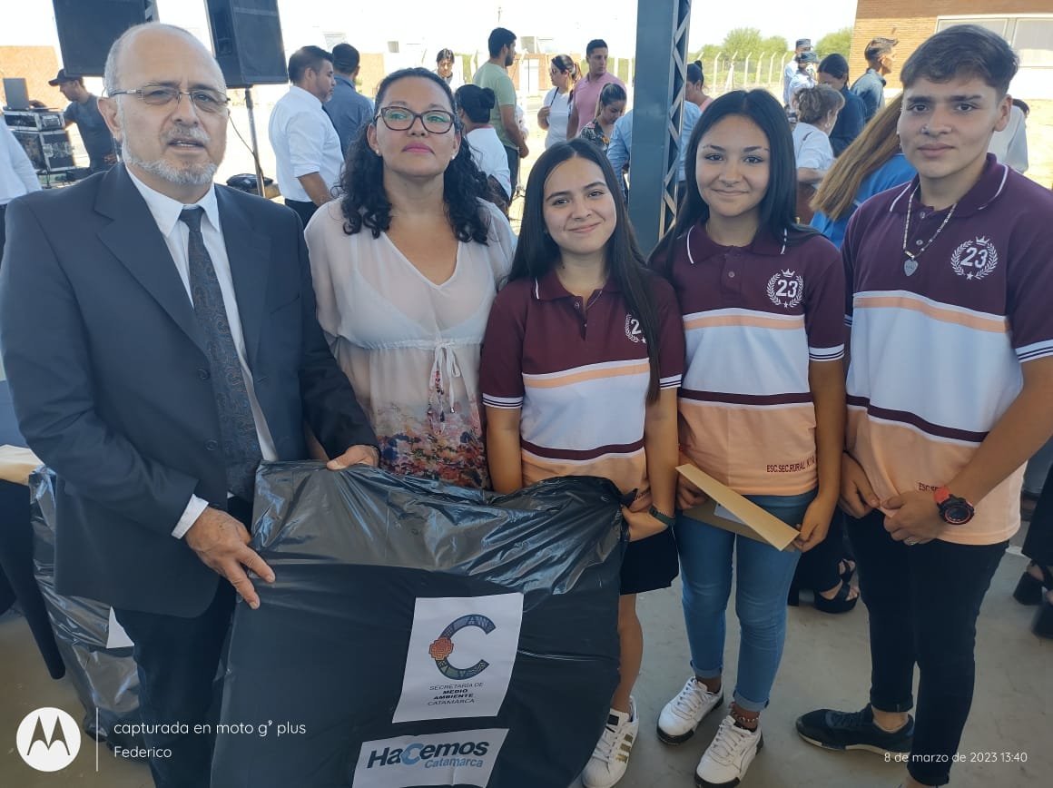 La Secretaría de Medio Ambiente estuvo presente en el comienzo del ciclo lectivo en Capayán
