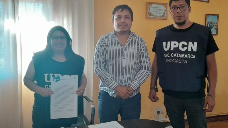 UPCN acordó con el intendente Noblega un incremento salarial