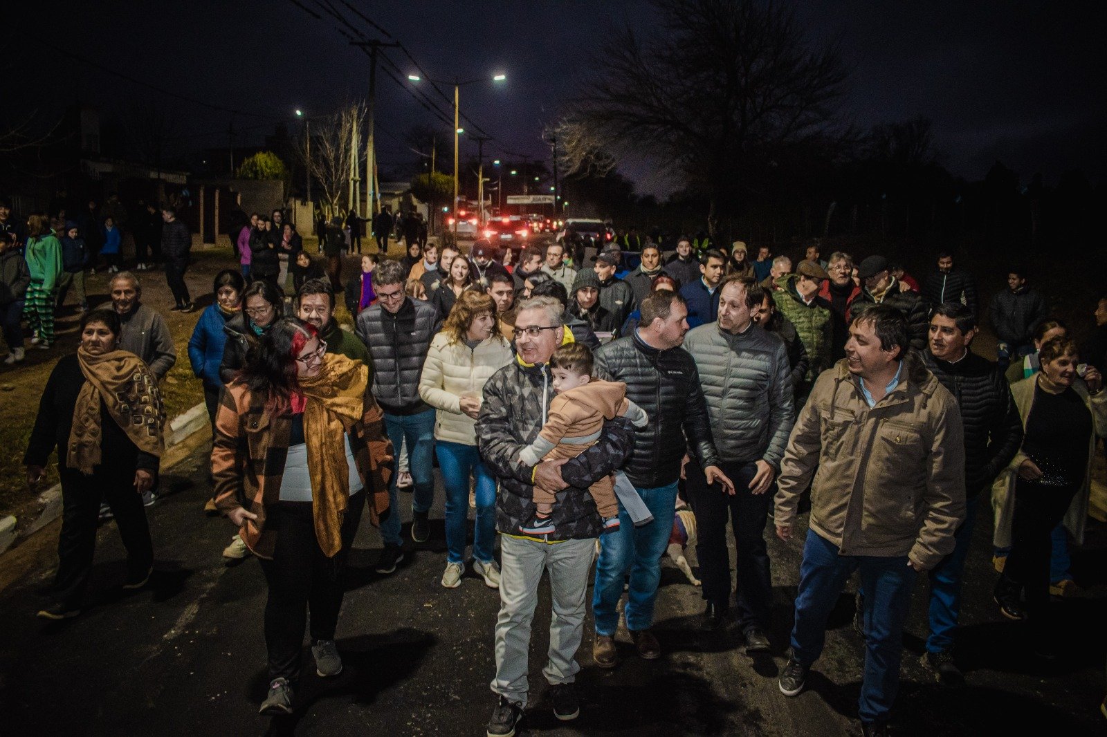 Raúl inauguró asfaltado urbano en La Merced y anunció la recuperación de la ex Ruta 38