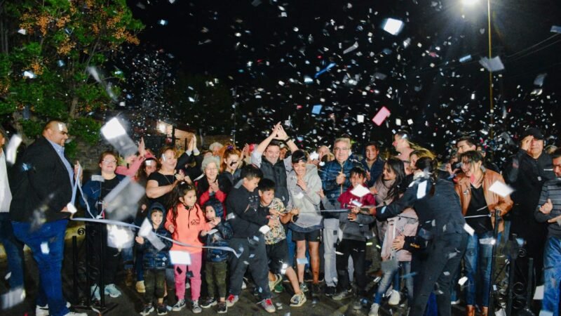 Un nuevo barrio de Fray Mamerto Esquiú cuenta con asfaltado total