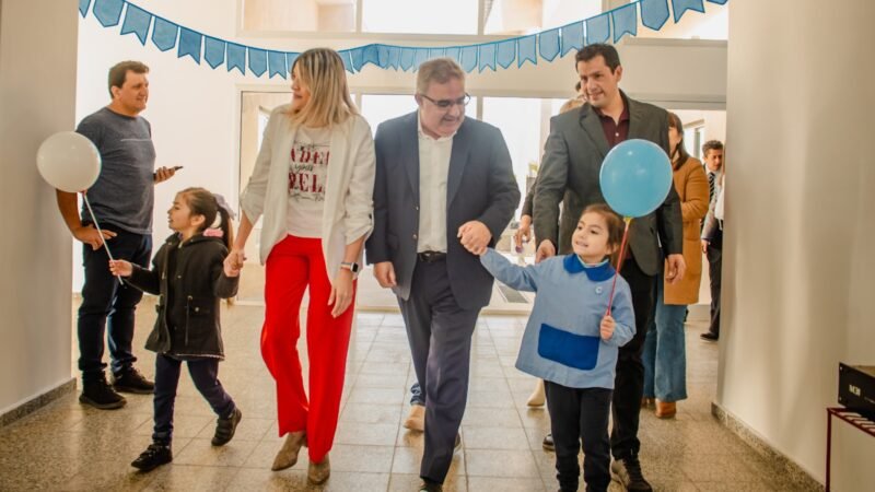 Raúl inauguró en Chumbicha el quinto jardín de infantes en lo que va del año