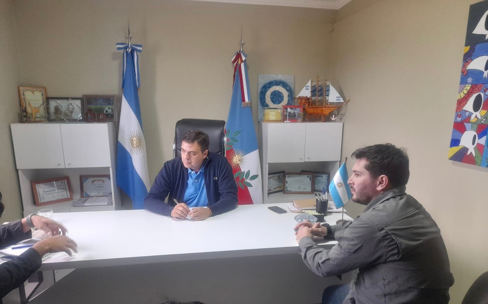 Equipos técnicos de la secretaria de Medio Ambiente se reunió con el intendente de Los Altos