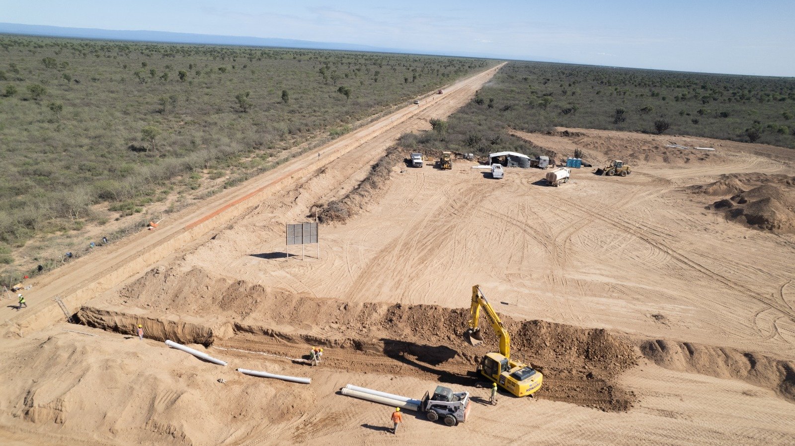 Avanza la obra de cloacas en Recreo destinada a 14 mil habitantes