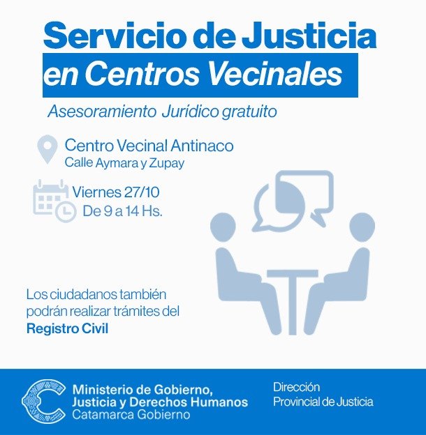 “La justicia en los barrios” en el Centro Vecinal Antinaco