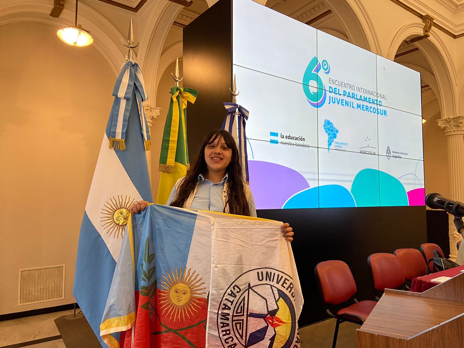 Alumna de La Fray en el VI Parlamento Juvenil del Mercosur