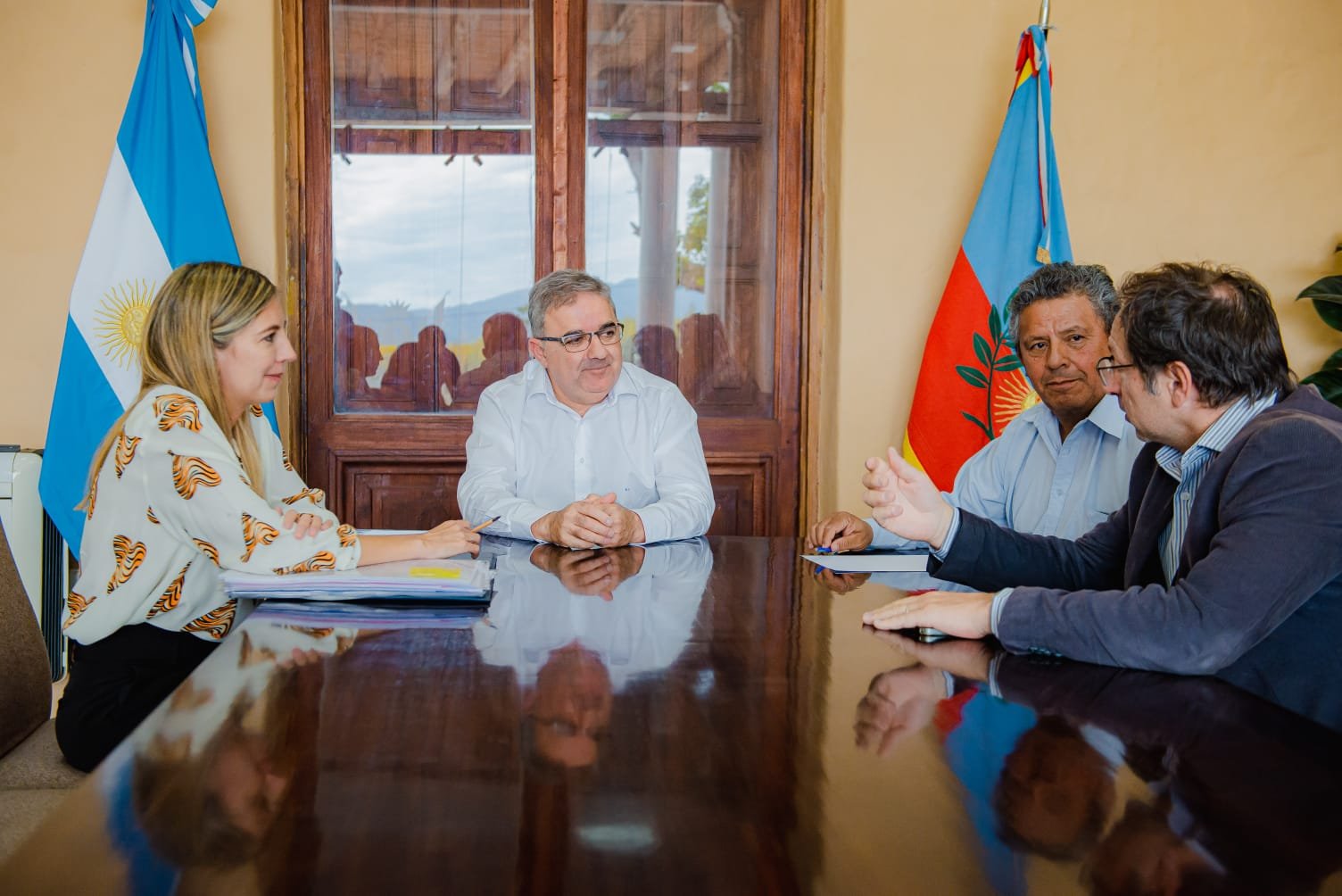 El Gobernador y el intendente Gómez dialogaron sobre obras en San José