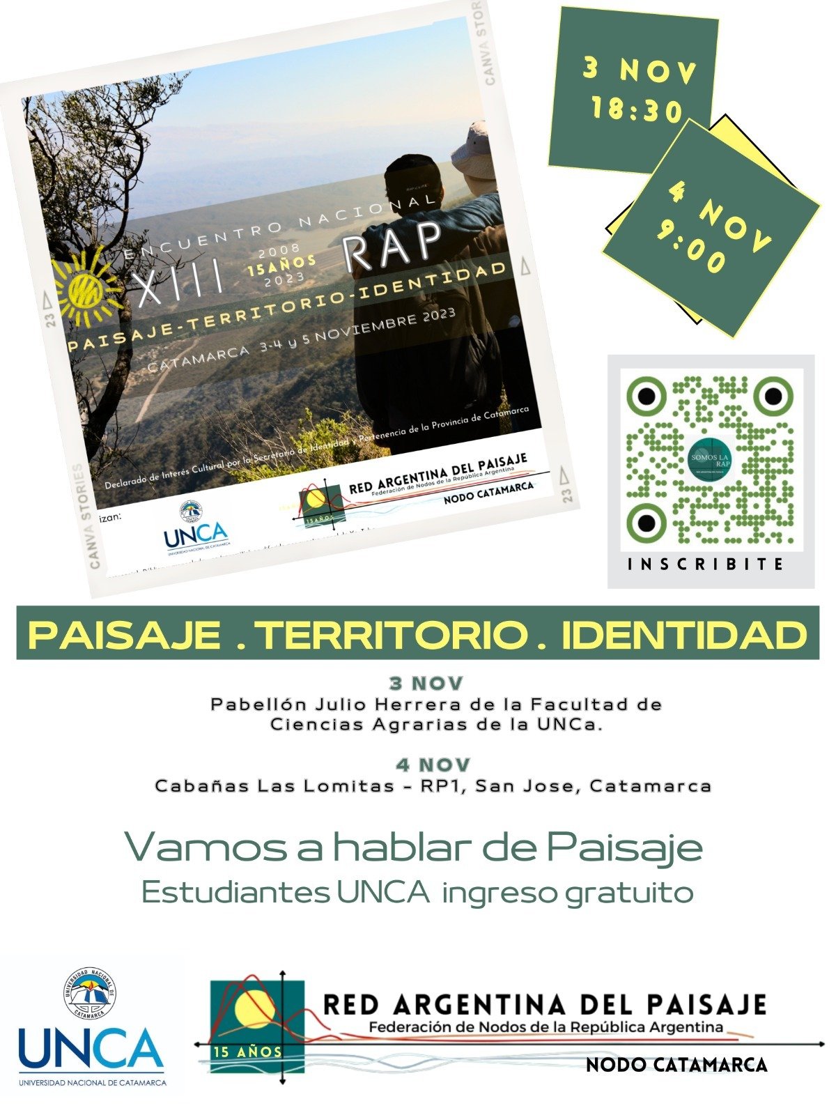 La UNCA es sede del Encuentro Nacional de la Red Argentina de Paisajes