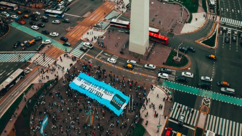 Los hinchas celebraron el primer aniversario del título Mundial de Argentina en Qatar